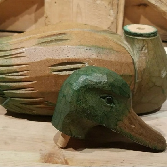 Vintage Wooden Mallard Decoy/Statue. - Picture 6 of 7